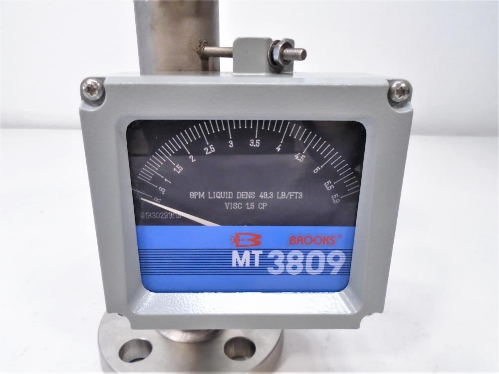 Brooks MT 3809 1" 300# Flanged Variable Area Flowmeter, 3809EB3ABHAA1A1